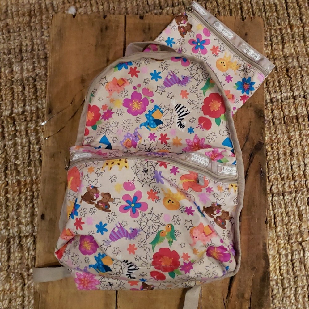 It's a Small World Disney Kids Backpack w Satchel
